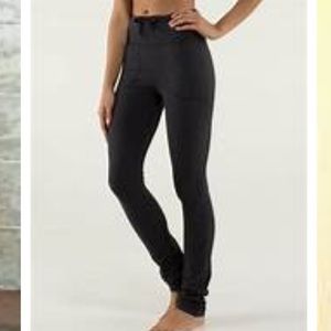 Lululemon Skinny Will Pant black/grey stripe—Sz 6